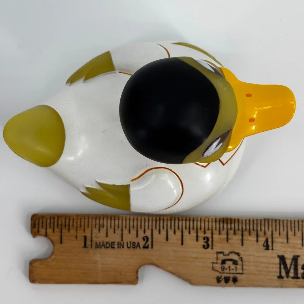 Locomocean‎ Duck Bond 007 Rubber Duck White Gold LED Glow Bath Toy